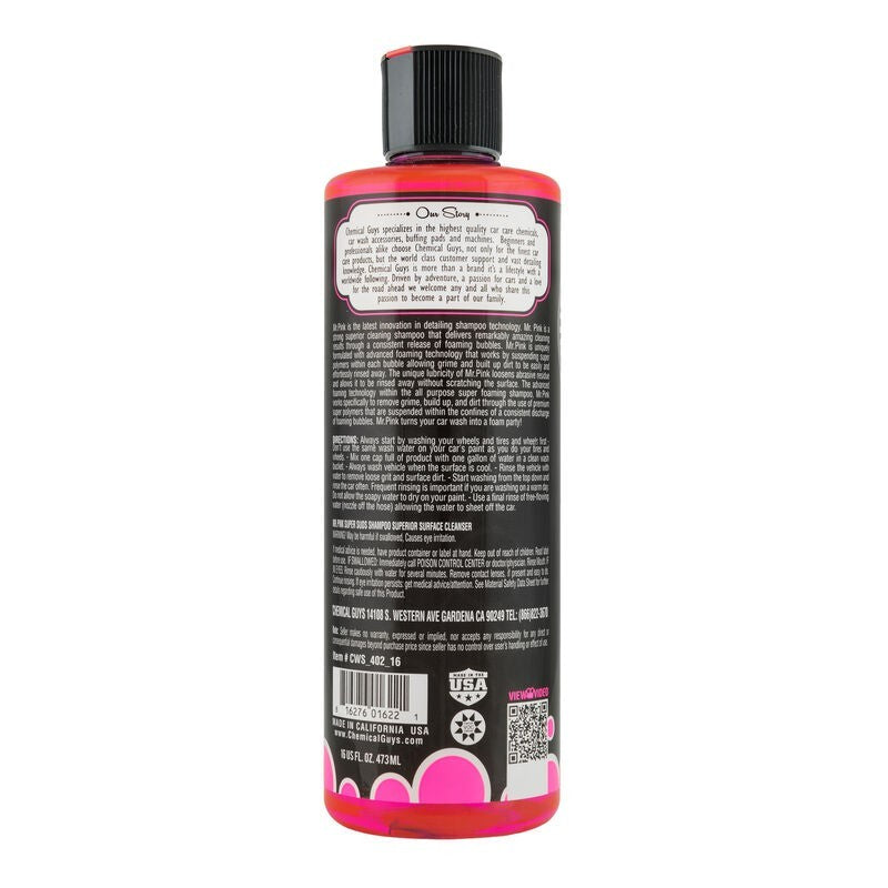 Chemical Guys Mr. Pink Super Suds Shampoo &amp; Superior Surface Cleaning Soap - 16oz