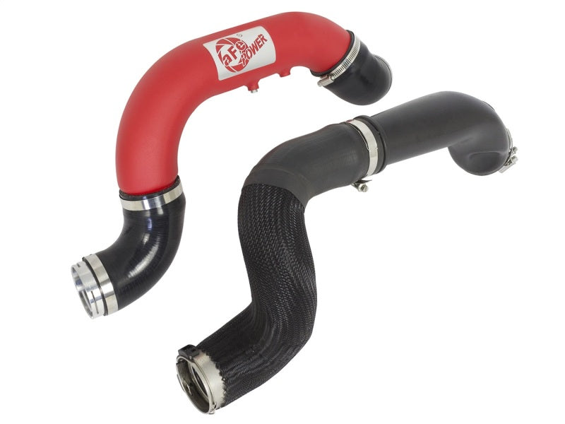 aFe BladeRunner 3in Red IC Tube Cold Side w/ Coupling &amp; Clamp Kit 2016 GM Colorado/Canyon 2.8L