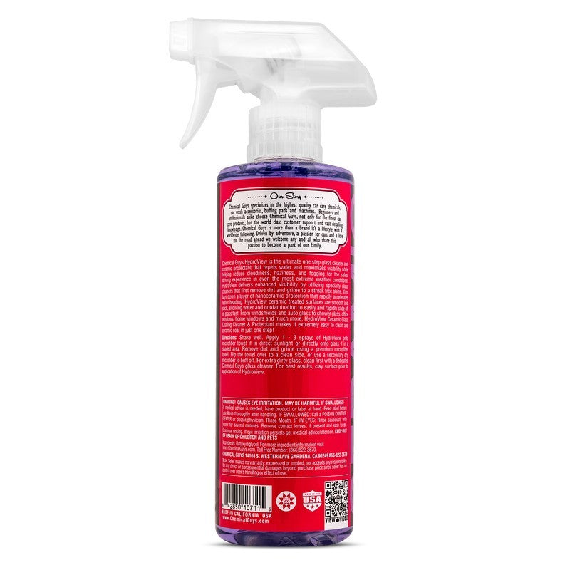 Chemical Guys HydroView Ceramic Glass Cleaner &amp; Coating - 16oz