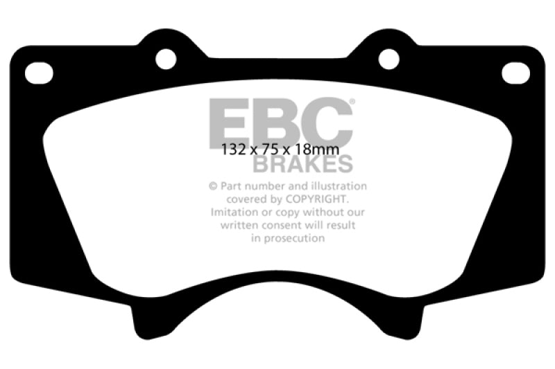 EBC 2005+ Toyota Tacoma 2WD/4WD Bluestuff Front Brake Pads