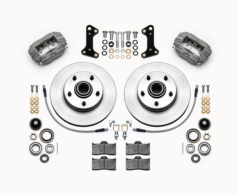 Wilwood Forged Dynalite-M Front Kit 11.00in 1 PC Rotor&amp;Hub 67-69 Camaro 64-72 Nova Chevelle