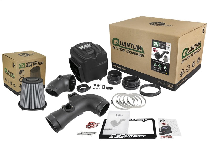 aFe Quantum Pro DRY S Cold Air Intake System 11-16 GM/Chevy Duramax V8-6.6L LML - Dry