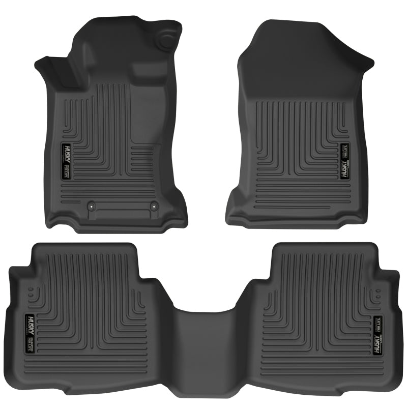 Husky Liners 2020 Subaru Legacy/Outback WeatherBeater Black Front &amp; 2nd Seat Floor Liners