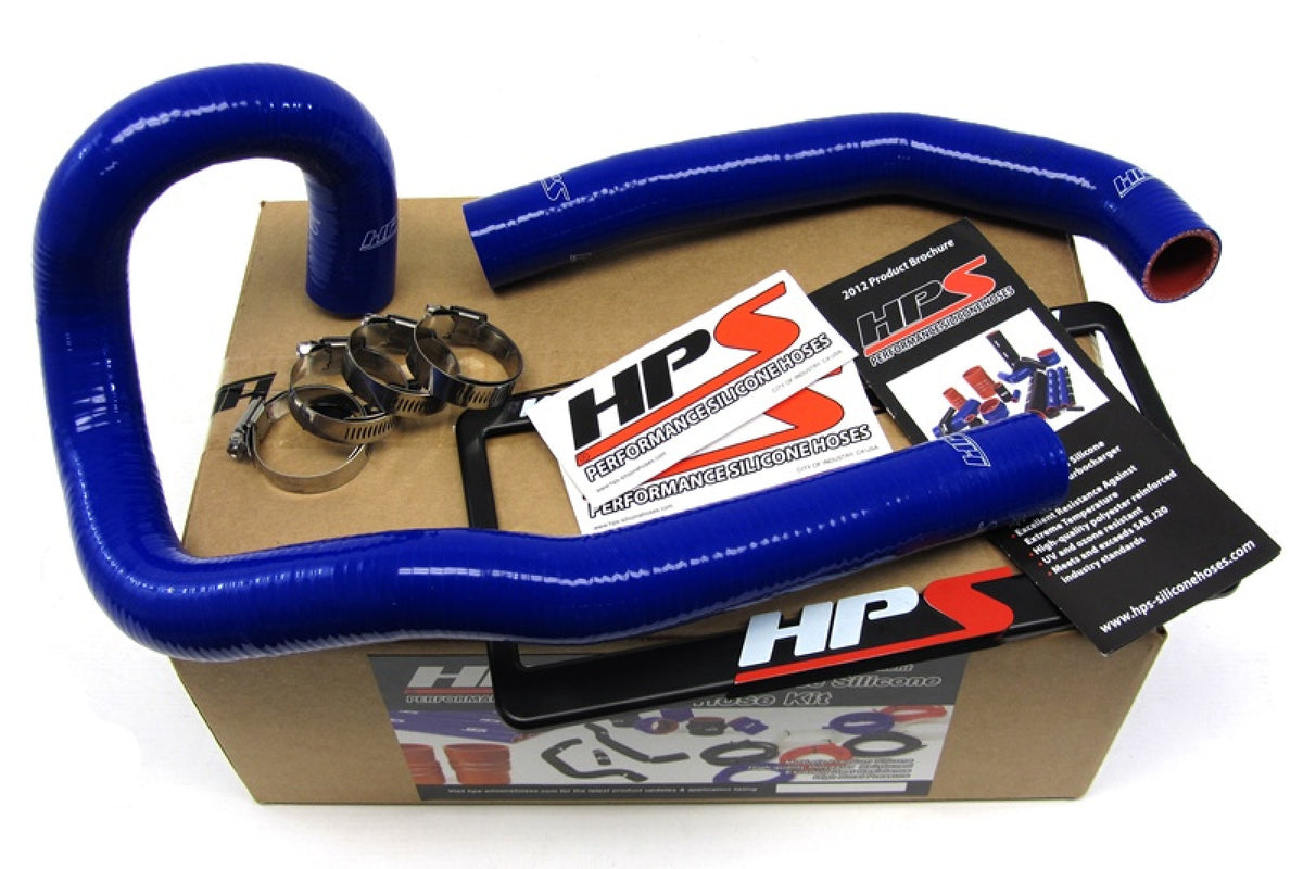 HPS Blue Reinforced Silicone Radiator Hose Kit Coolant for Toyota 86-92 Supra MK3 Turbo &amp; NA 7MGE / 7MGTE