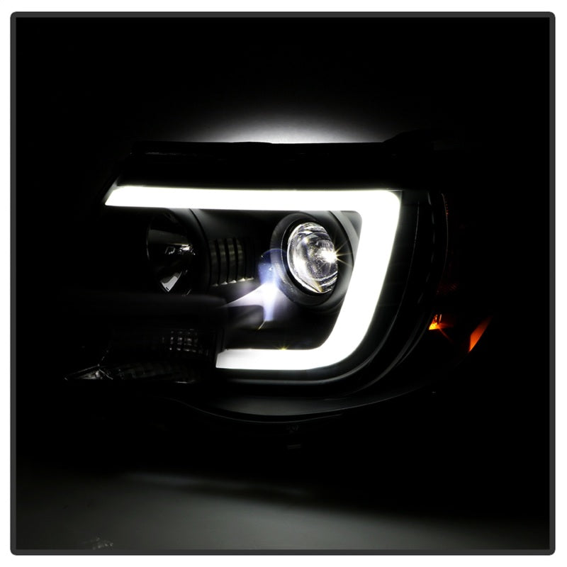 Spyder Toyota Tacoma 05-11 V2 High-Power LED Headlights - Black PRO-YD-TT05PL-BK