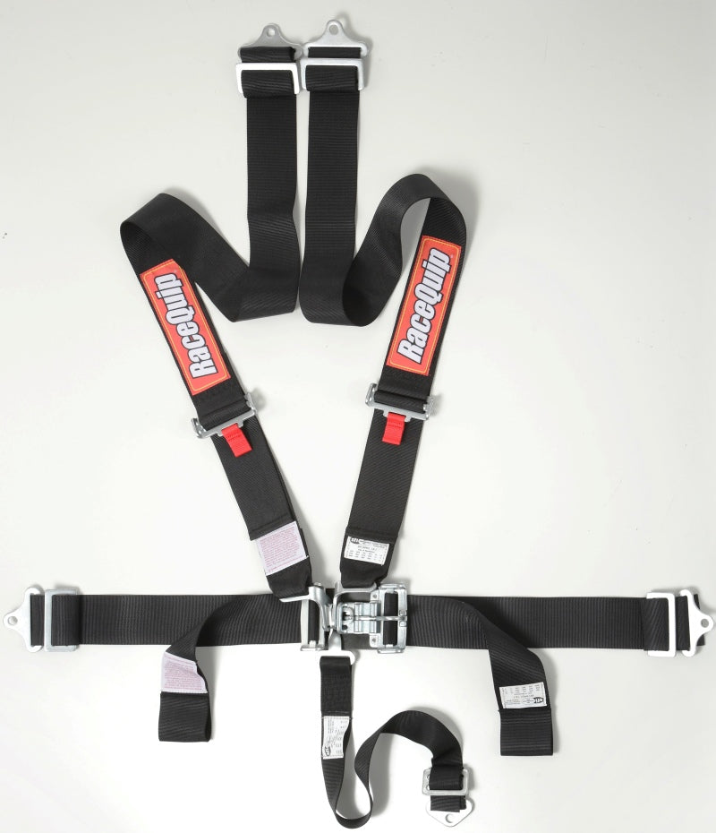 RaceQuip Black L &amp; L 5pt Seat Belt