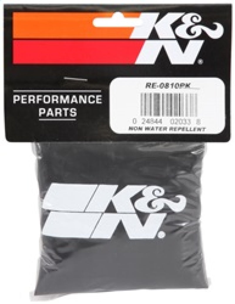 K&amp;N Universal Round Tapered Filter Wrap - Black - 6in Base ID x 4.625in Top ID x 9in Height