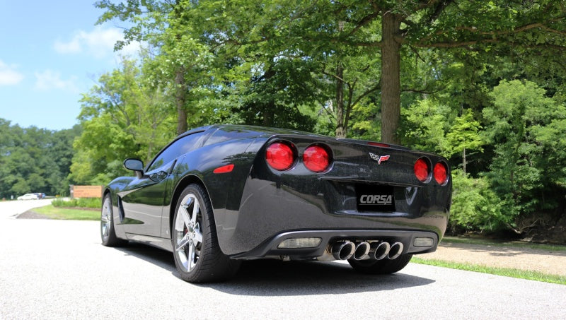 Corsa 2005-2007 Chevrolet Corvette (C6) 6.0L/6.2L Polished Xtreme Axle-Back Exhaust w/4.5in Tips