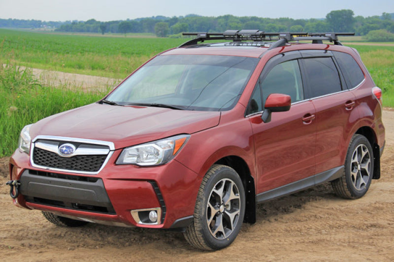 Rally Armor 14-18 Subaru Forester Black Mud Flap w/ Grey Logo