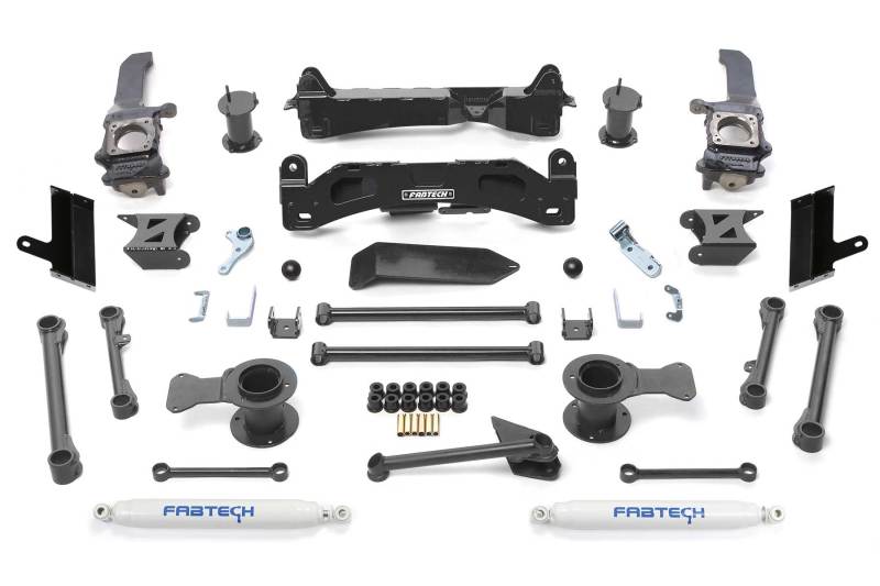 Fabtech 2015-21 Toyota 4Runner 4WD 6in Basic Sys w/Perf Shks