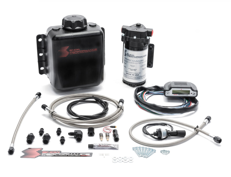 Snow Performance Stg 3 Boost Cooler DI 2D MAP Prog. Water Injection Kit (SS Braided Line &amp; 4AN)