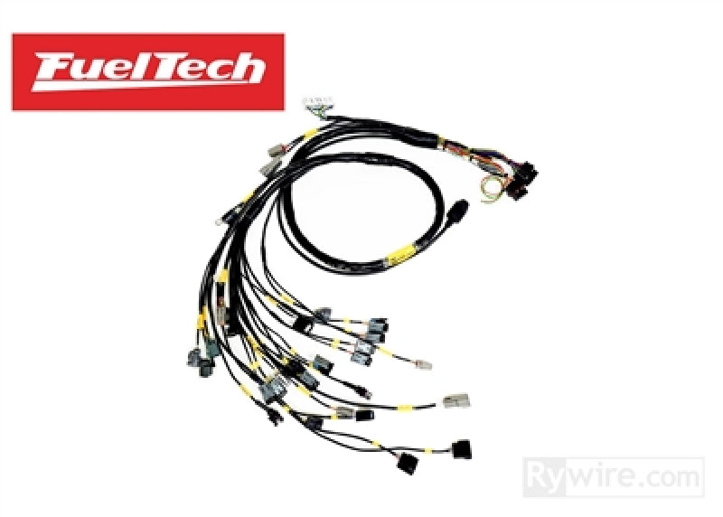 Rywire Honda B-Series (w/Fueltech 550 ECU) Eng Harn w/OBD1 Alt/EV1 Inj/AEM IAT &amp; MAP (Adapter Req)