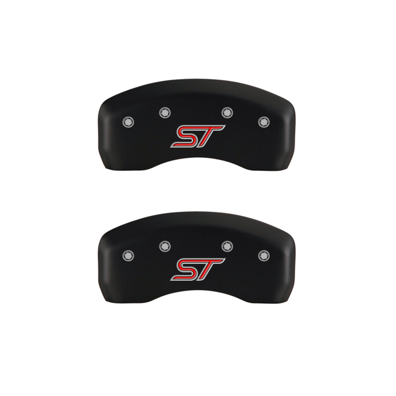 MGP 4 Caliper Covers Engraved Front &amp; Rear ST Red finish silver ch