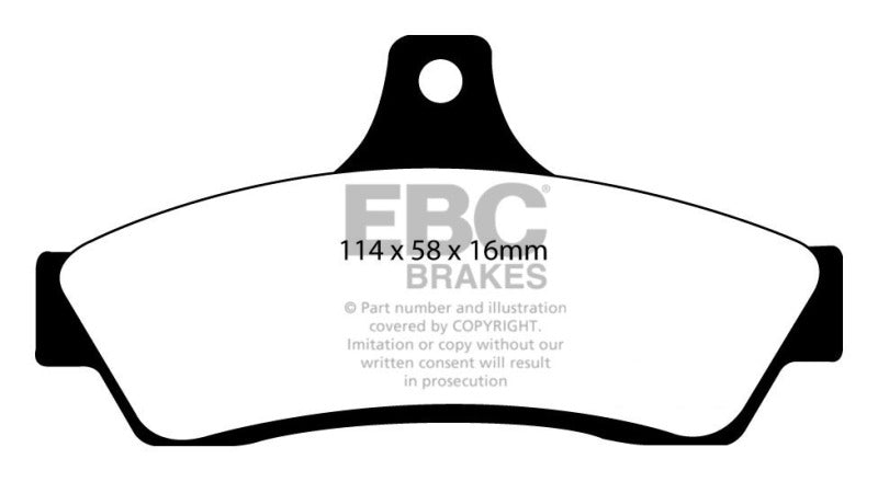 EBC 03-04 Pontiac GTO 5.7 (Solid Rear Rotors) Yellowstuff Rear Brake Pads