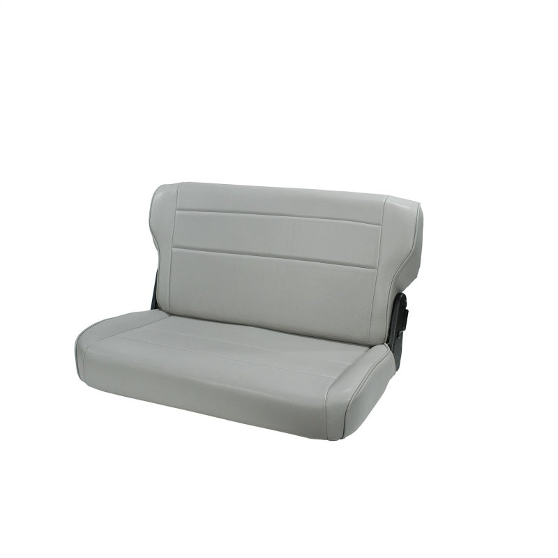 Rugged Ridge Fold &amp; Tumble Rear Seat Gray 76-95 Jeep CJ / Jeep Wrangler