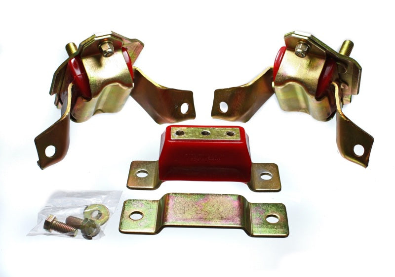 Energy Suspension 84-95 Ford Mustang 5.0 (302c.i.) V8 Red Motor &amp; Transmission Mount Set