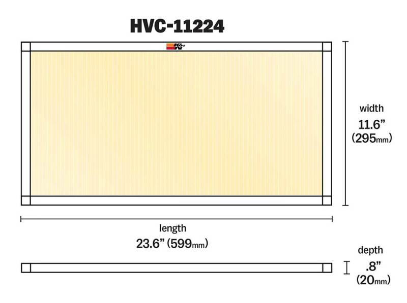 K&amp;N HVAC Filter - 12 x 24 x 1