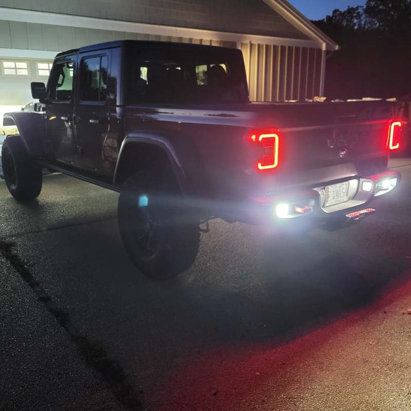 Oracle Jeep Gladiator JT Rear Bumper LED Reverse Lights w/ Plug &amp; Play Harness - 6000K SEE WARRANTY