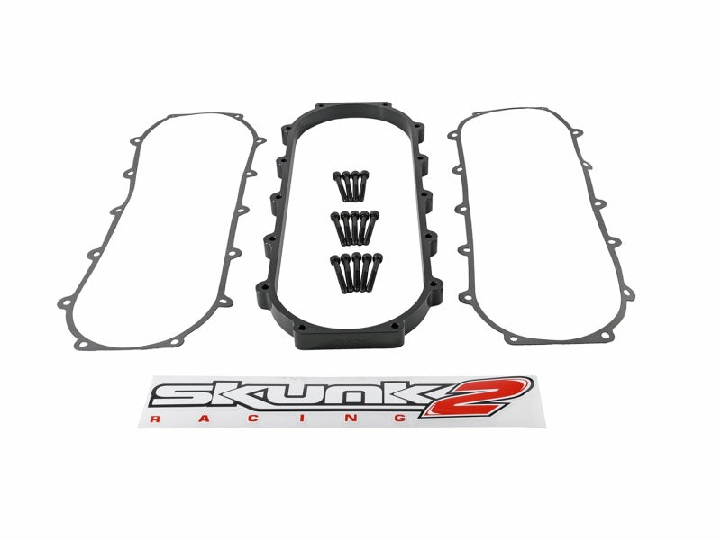 Skunk2 Ultra Series Honda/Acura Black RACE Intake Manifold 1 Liter Spacer (Inc Gasket &amp; Hardware)