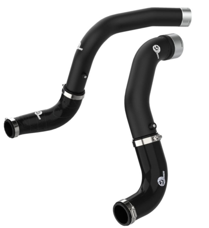 aFe BladeRunner Black 3in Intercooler Hot &amp; Cold Side Pipe Kit 20-21 Jeep Wrangler V6-3.0L (td)