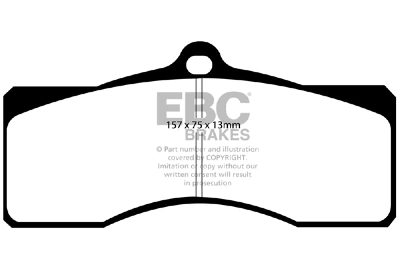 EBC 68-69 Chevrolet Camaro (1st Gen) 4.9 Yellowstuff Front Brake Pads
