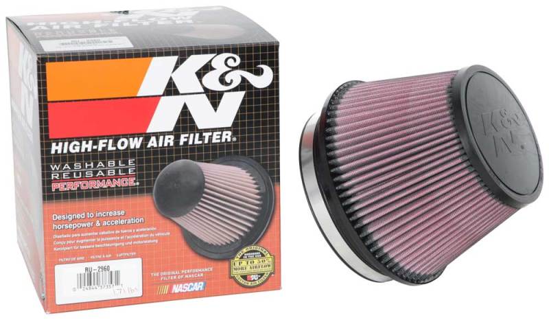 K&amp;N Universal Tapered Filter 6in Flange ID x 7.5in Base OD x 5in Top OD x 5in Height