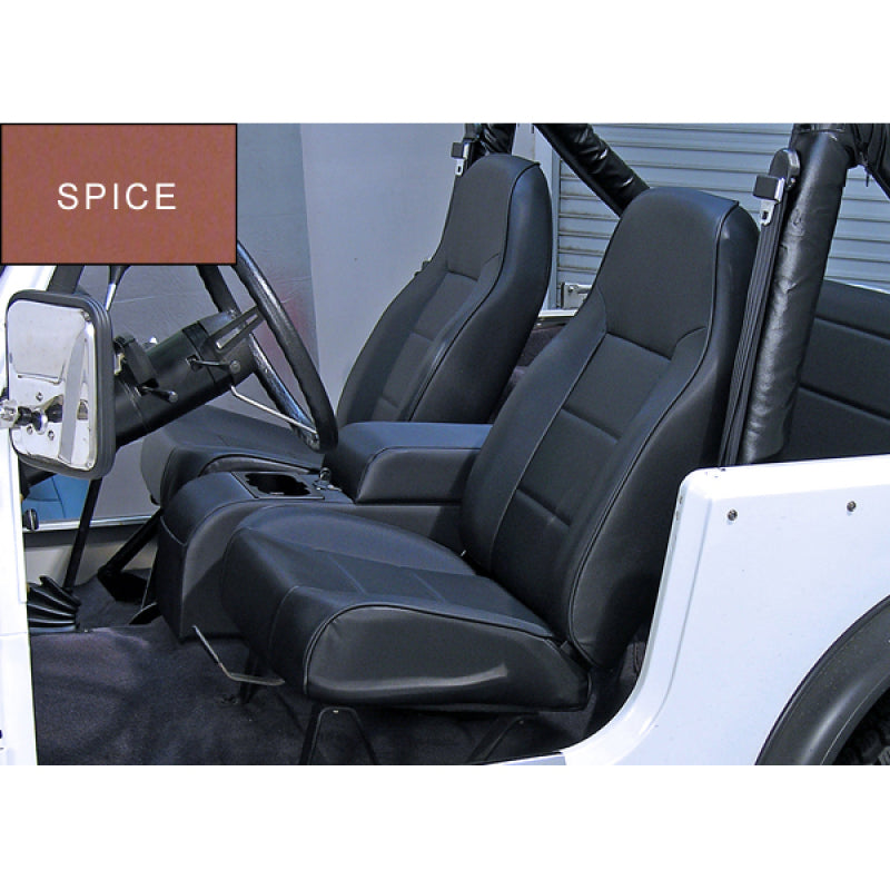 Rugged Ridge High-Back Front Seat Non-Recline Spice 76-02 CJ&amp;Wran