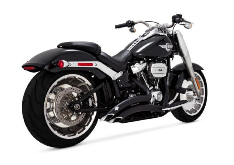 Vance &amp; Hines HD Ftby/Brkout 18-22 Br 2-2 Black PCX Full System Exhaust