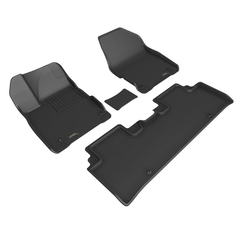 3D MAXpider 2022 Kia EV6 Kagu 1st &amp; 2nd Row Floormat - Black