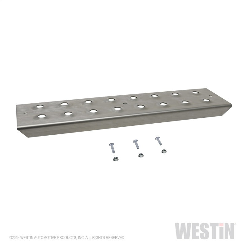 Westin 15in Step Plate w/screws (Set of 2)- Stainless Steel