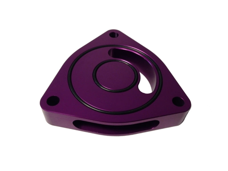 Torque Solution Blow Off BOV Sound Plate (Purple): 2016 + Honda Civic Si