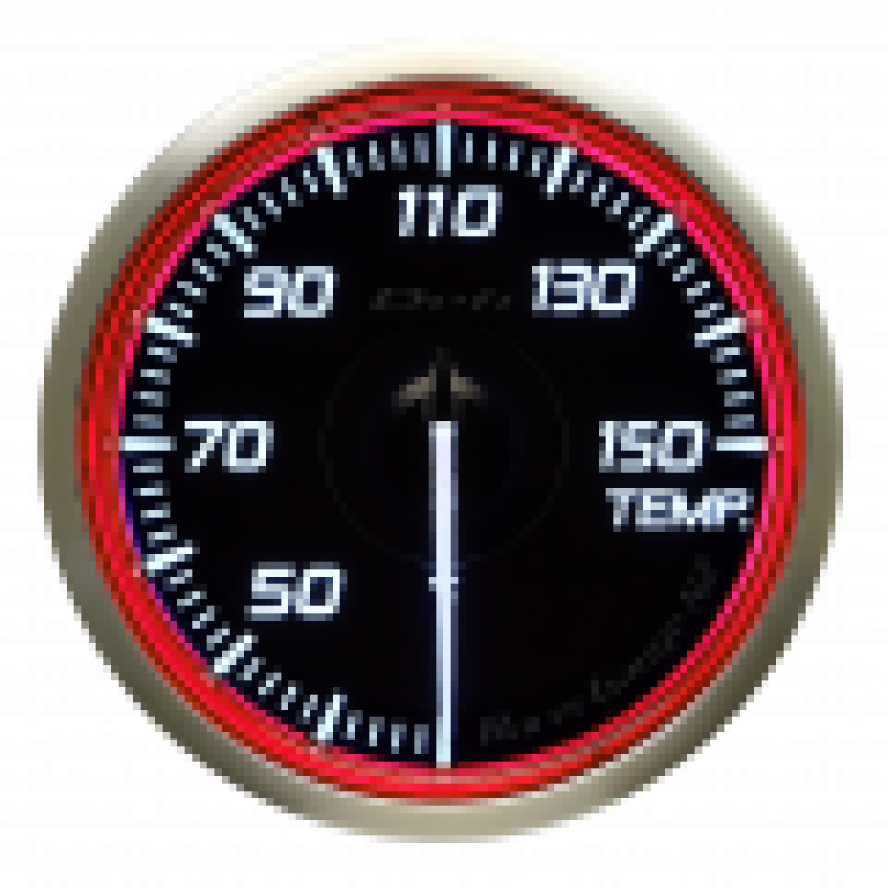 DEFI Racer Gauge N2 60mm Temp 30-150 Degrees (Celcius) Red