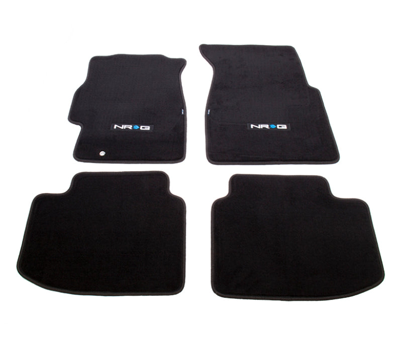 NRG Floor Mats - 96-00 Honda Civic 2DR &amp;3DR (NRG Logo) - 4pc.