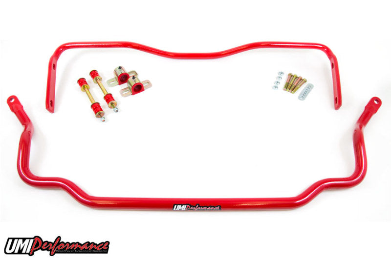 UMI Performance 78-88 GM G-Body Solid Front &amp; Rear Sway Bar Kit