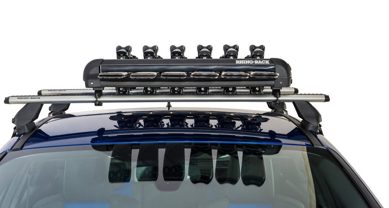 Rhino-Rack Universal Ski/Snowboard Carrier - Fits 6 Pairs of Skis or 4 Snowboards - Black