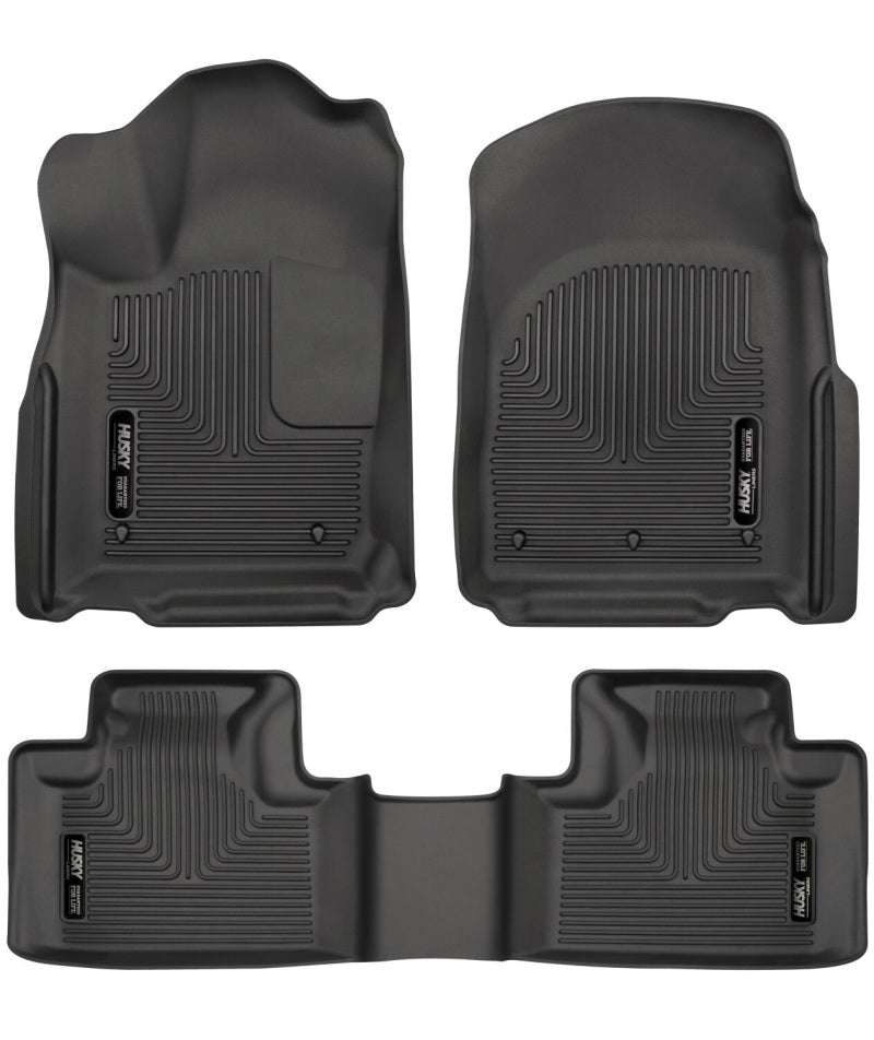 Husky Liners 16-22 Dodge Durango Weatherbeater Black Front &amp; 2nd Seat Floor Liners