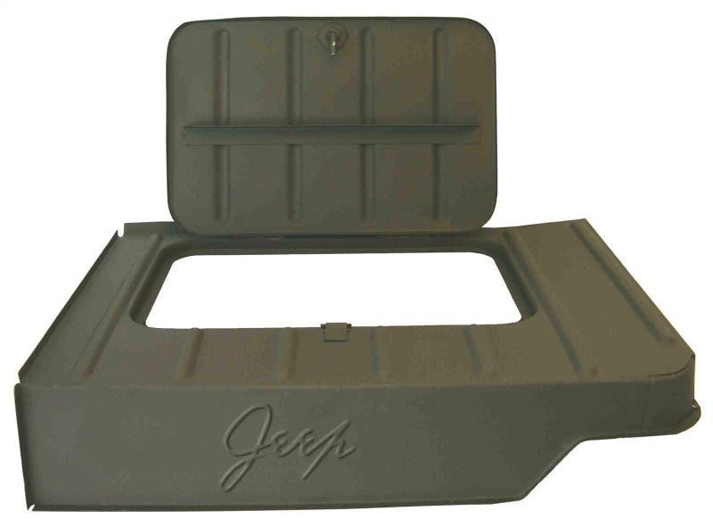 Omix Tool Compartment with Script 46-75 Willys &amp; Models