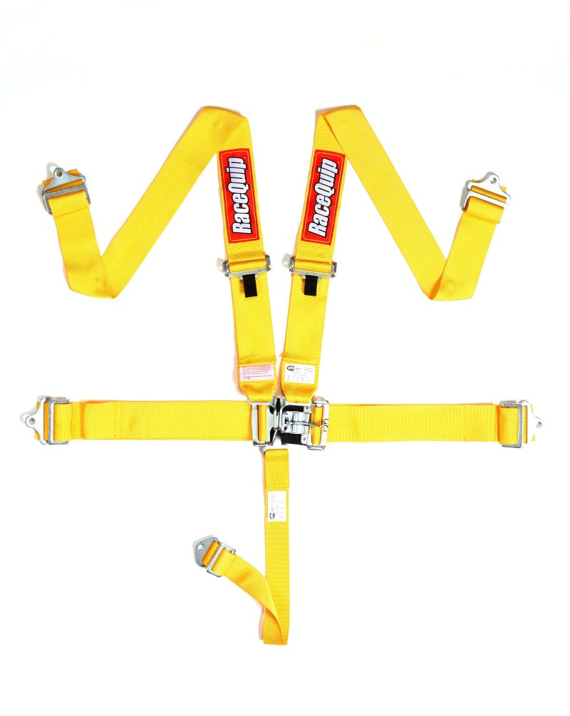 RaceQuip Yellow L &amp; L 5pt Seat Belt