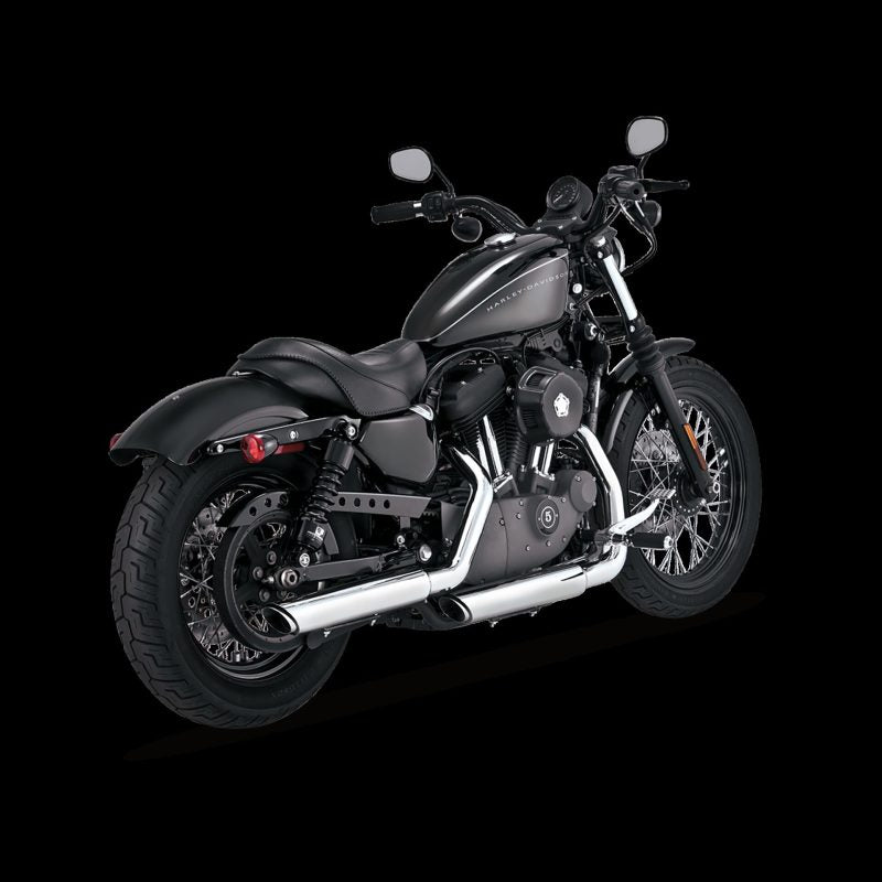 Vance &amp; Hines HD Sportster 04-13 Twin Slash 3In Slip-On Exhaust