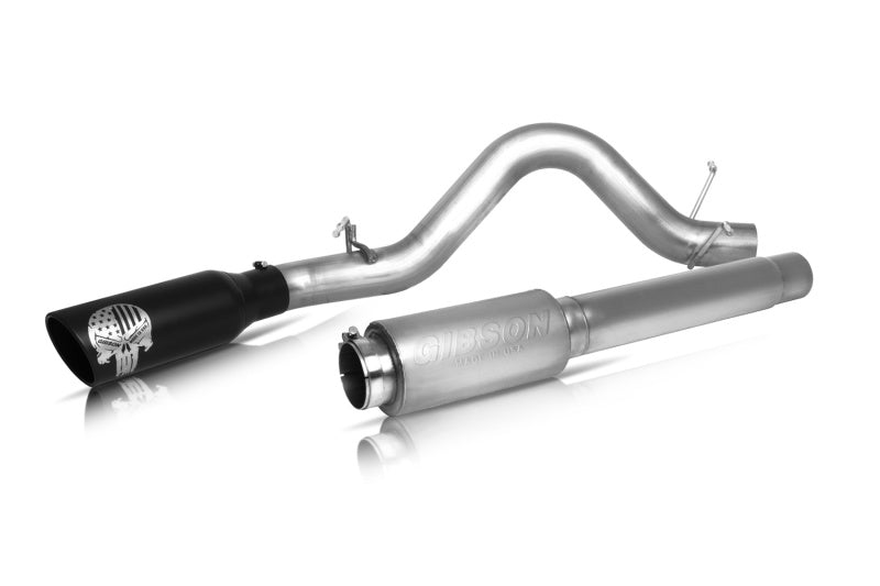 Gibson 04-10 Nissan Titan SE 5.6L 4in Patriot Skull Series Cat-Back Single Exhaust - Stainless