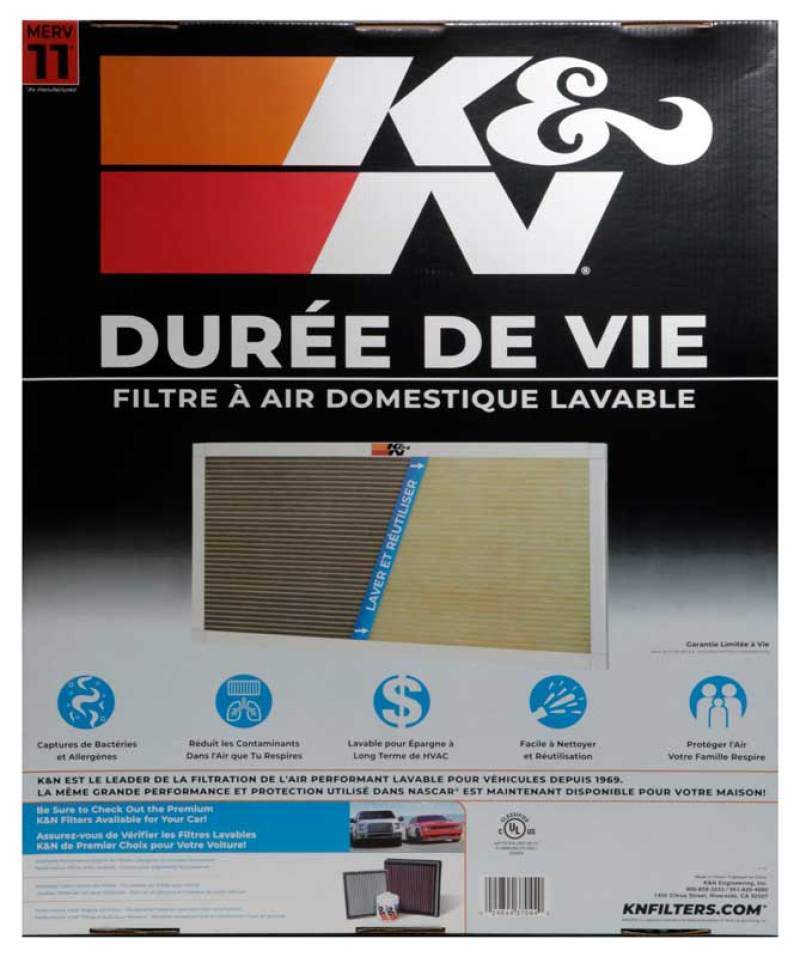 K&amp;N HVAC Filter - 20 x 25 x 1