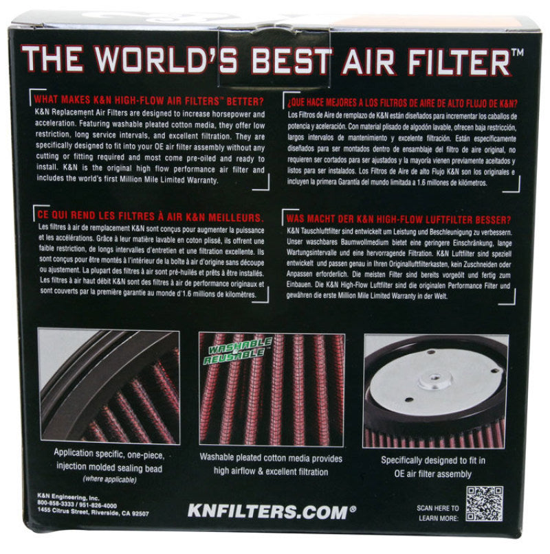 K&amp;N Custom Air Filter 6.25in OS Width / 9.688in OS Length / 2.188in Height