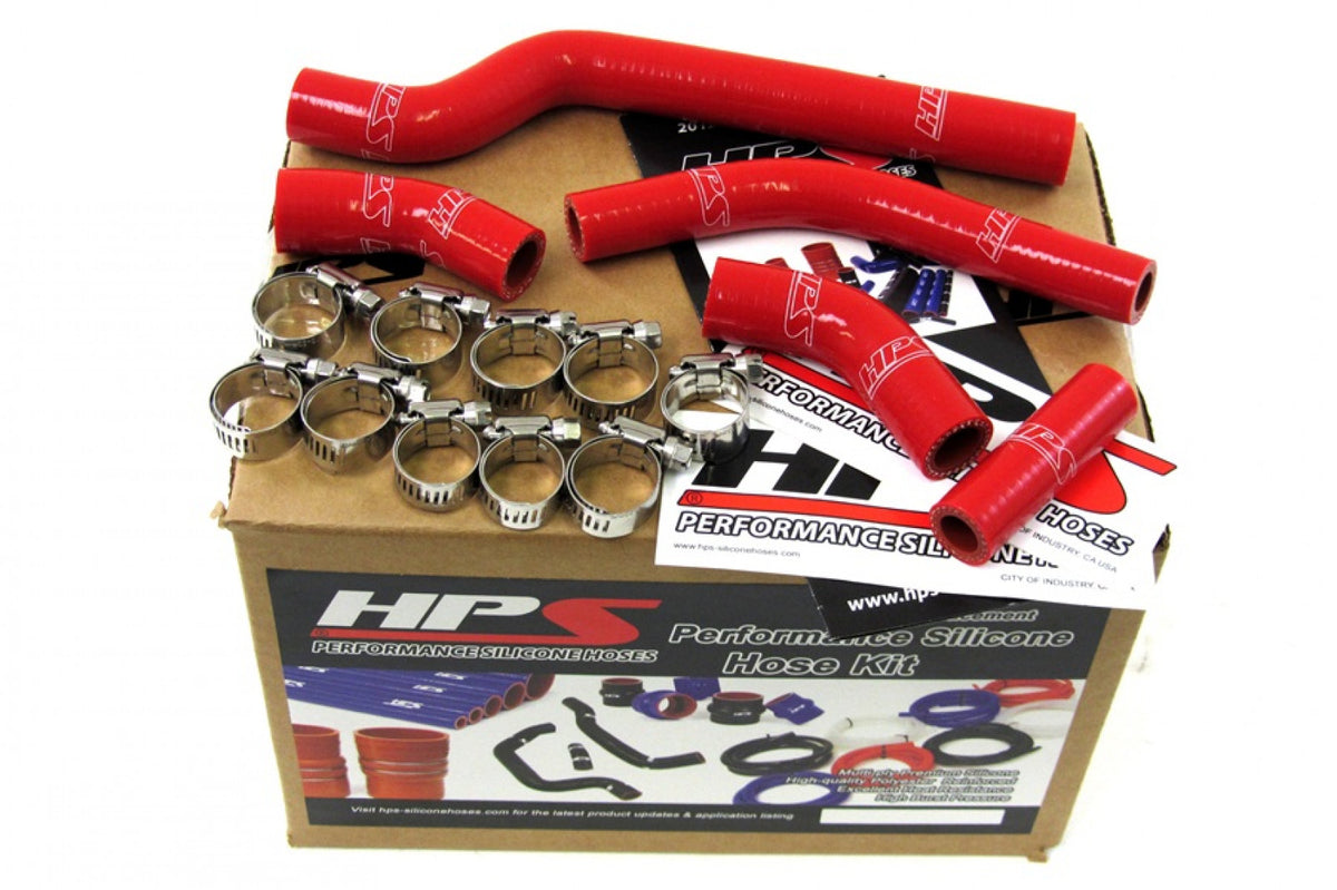 HPS Red Reinforced Silicone Radiator Hose Kit Coolant for Yamaha 07-09 WR250F