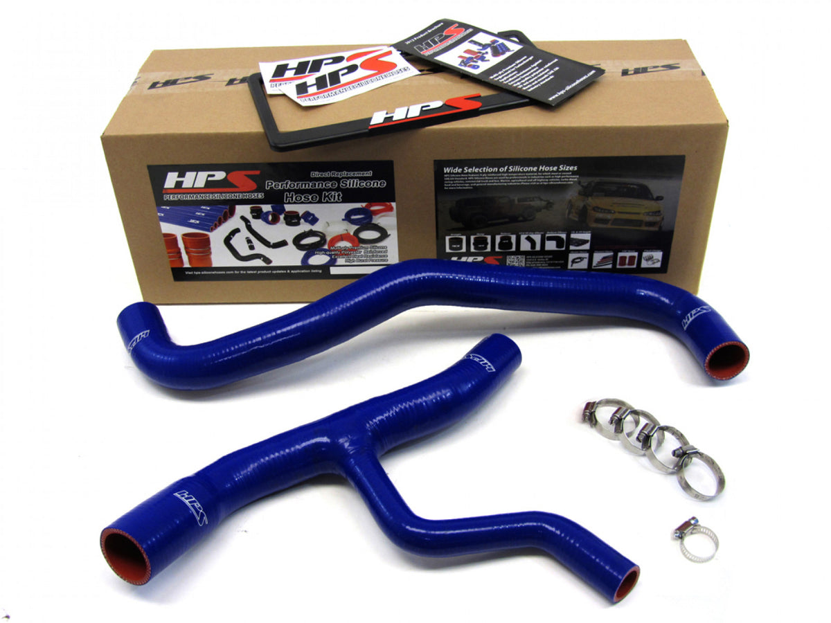 HPS Blue Reinforced Silicone Radiator Hose Kit Coolant for Ford 02-04 Mustang GT