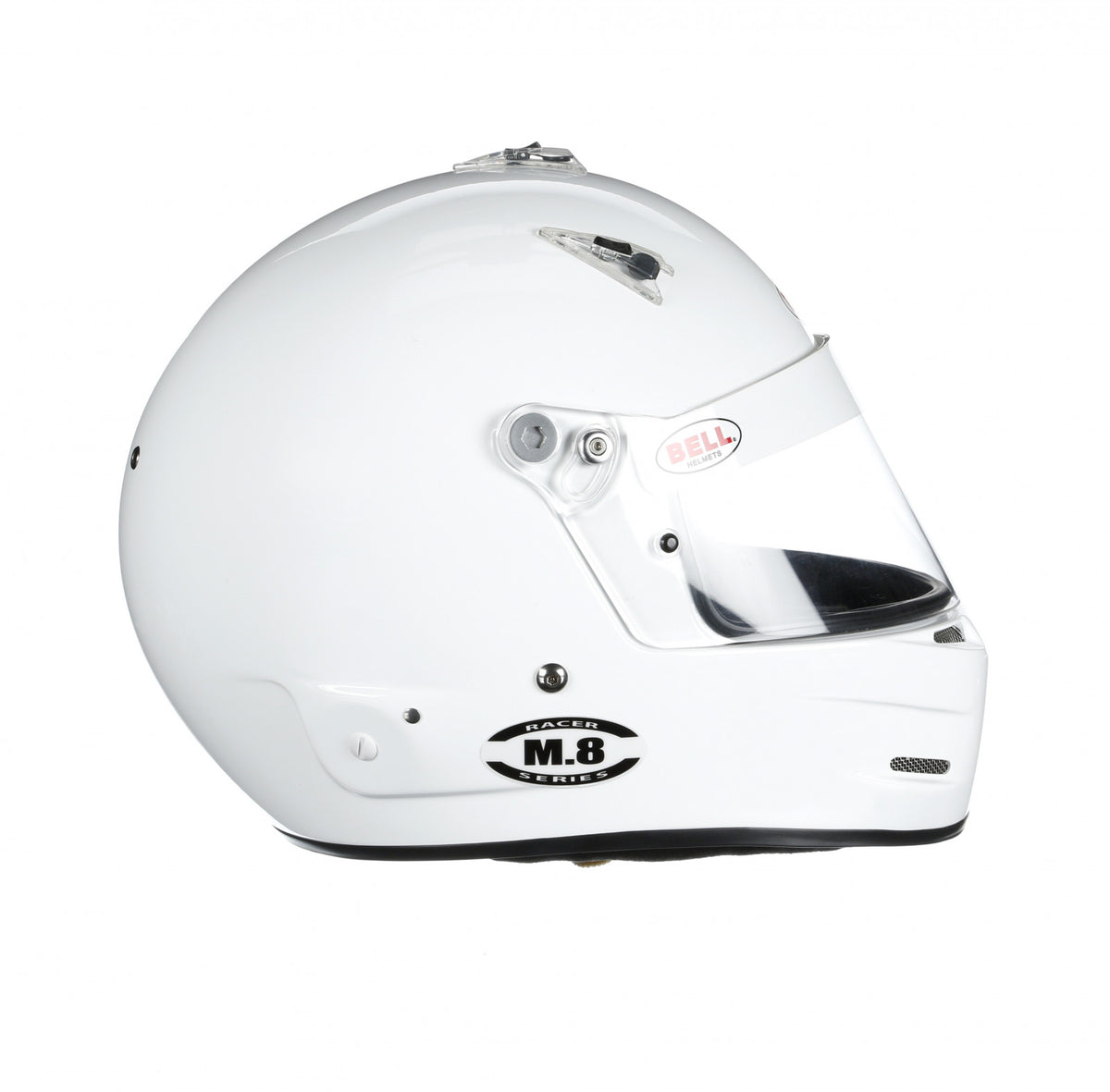 Bell M8 Racing Helmet-White Size 2X Extra Small